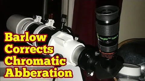 How Barlow Lens Eats (Corrects) Chromatic Abberation in Achromatic Refractor Telescopes