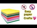 easy paper crafts / easy paper crafts for kids / paper crafts / how to make / no glue crafts 