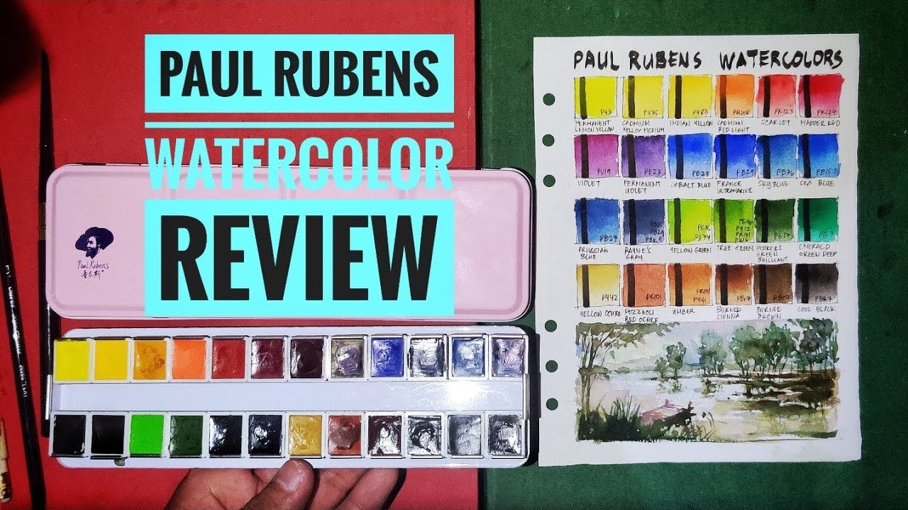 Paul Rubens Watercolor Review VS. other Watercolor Brands! 