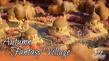 Tiny Glade | Autumn Fantasy Village | Relaxing Speed Build