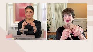Diamonique x Kathy Levine Heart and Soul Stretch Bracelet, Sterl on QVC