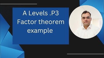 Factor Theorem example