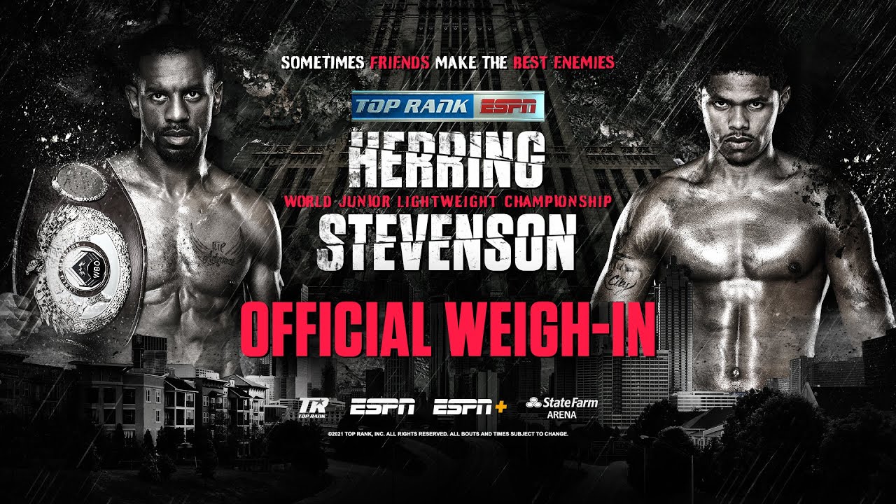LIVE Herring, Stevenson ESPN+ Weigh In Live Stream