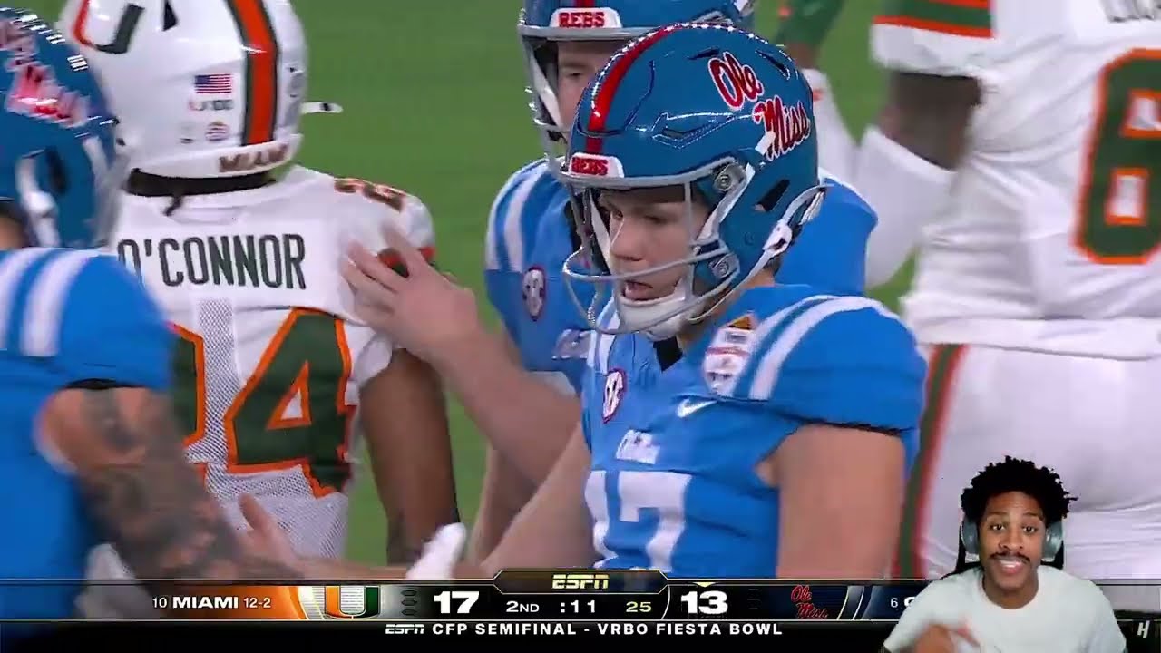 I CANNOT BELIEVE THAT ENDING! Miami vs Ole Miss (Fiesta Bowl 2026) Reaction