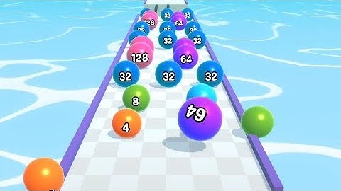 Ball Run 2048 NEW UPDATE All levels Mobile Gameplay Walkthrough Android IOs Alltrailer Relaxing BR2N