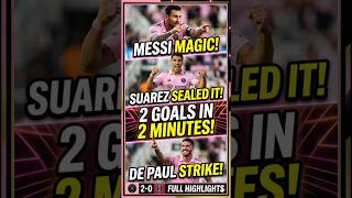 Inter Miami vs RSL 2-0: 2 Goals in 2Mins!🔥#InterMiami #Messi #Suarez #MLS #GoalZoneHD #messi #shorts