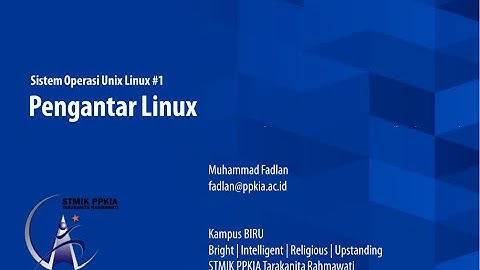 #1 Sistem Operasi Unix Linux - Pengantar Linux (UBUNTU)