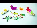 How to make your own Boat, duck, clay miniature, clay with Aquatic Fish