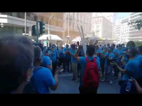 Διαμαρτυρία στην Ομόνοια από τους εργαζόμενους στα Λιπάσματα Καβάλας