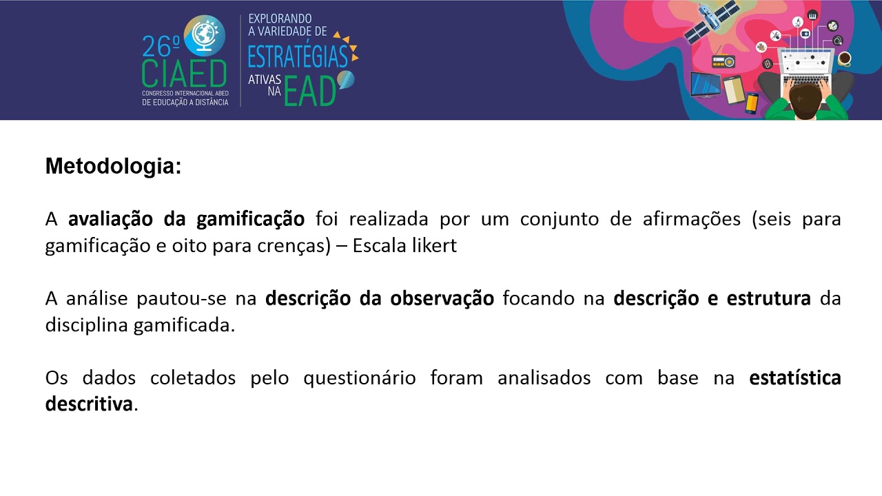 Gamificação Educacional aplicada ao Ensino a Distância