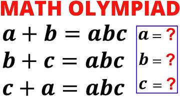 Olympiad Mathematics | Learn How to Solve the System of Equations Fast | Math Olympiad Preparation