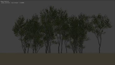 Blender Game Engine - GLSL Wind-Shader [demo]