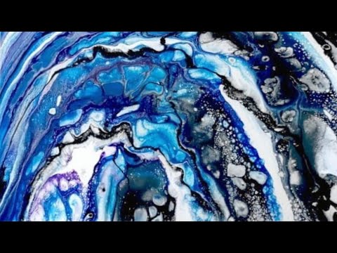 Multiple acrylic flip-cup pouring Thechnique and stunning outkome