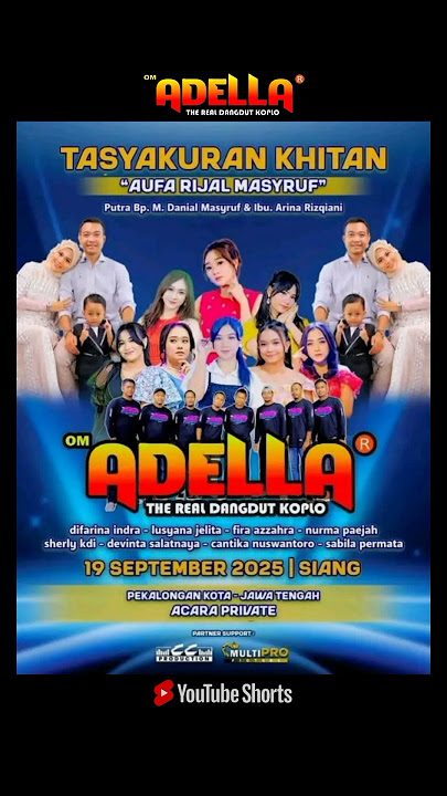 Tomorrow Afternoon OM ADELLA Live at Djunaidi Conversion Building Pekalongan September 19, 2025 #...