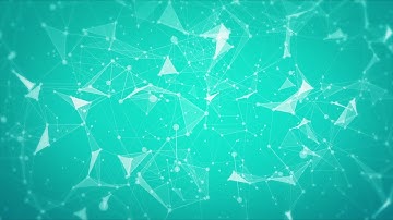 Short Loop Video Turquoise Abstract Network Background