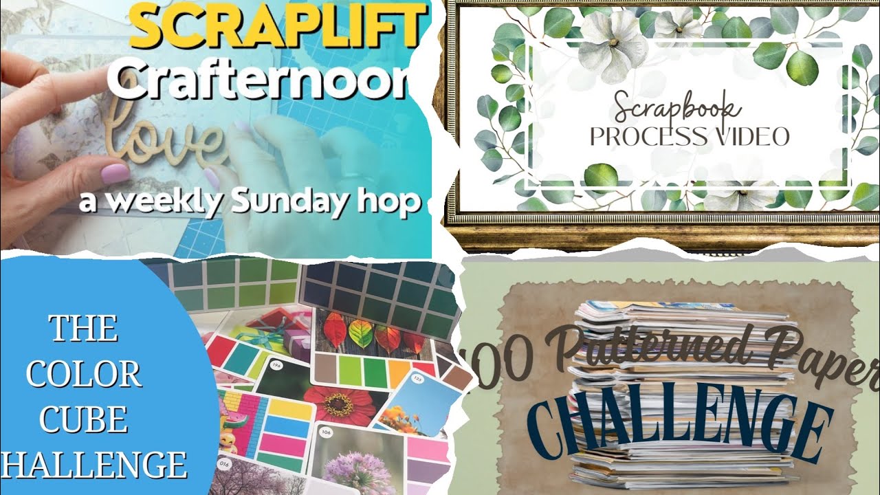 Мастер-класс Scraplift Crafternoon - 4 января 2025 г. / Задание «Цветной куб» / Задание «100 узор...