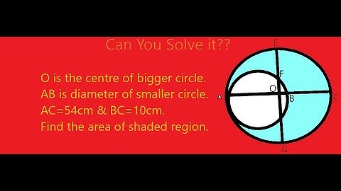 O is the centre of the  circle. AC is its diameter. AC=54cmBC=10cm.Easy Solution.