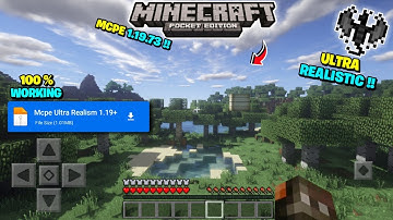 [ Ultra ] Realistic Shader For MCPE 1.19.73+ 🤩 | Render Dragon Support 1.19