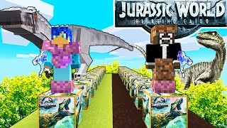 NUEVOS LUCKY BLOCKS de JURASSIC WORLD 2 vs DINOSAURIOS PELIGROSOS 😱 | MINECRAFT MODS LUCKY BLOCKS