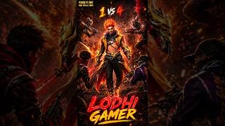 CS RANK 1VS4 CLUTCH 🔥 #freefireshort #lodhigamer-m4x #youtubeshort