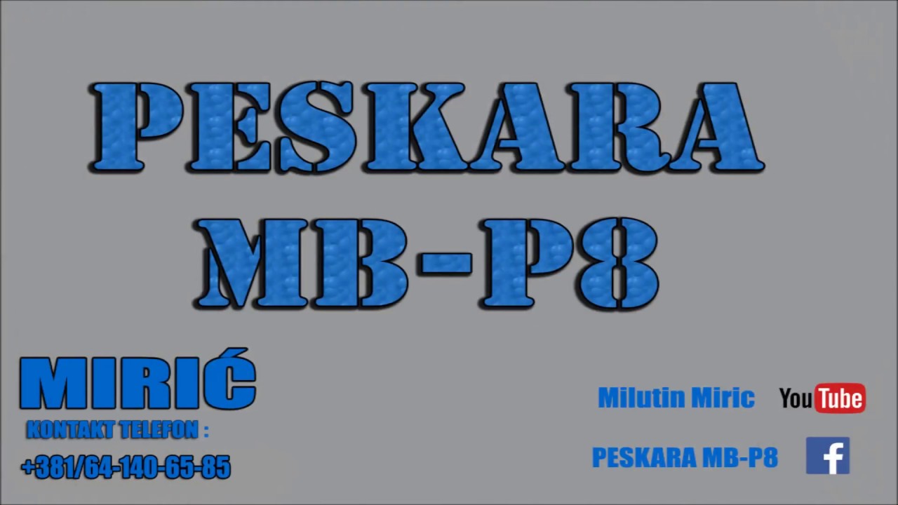 Masina za Peskarenje, Peskara MB-P8