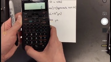 Topic 4: How to enter Half-Life Calculations on a Calculator