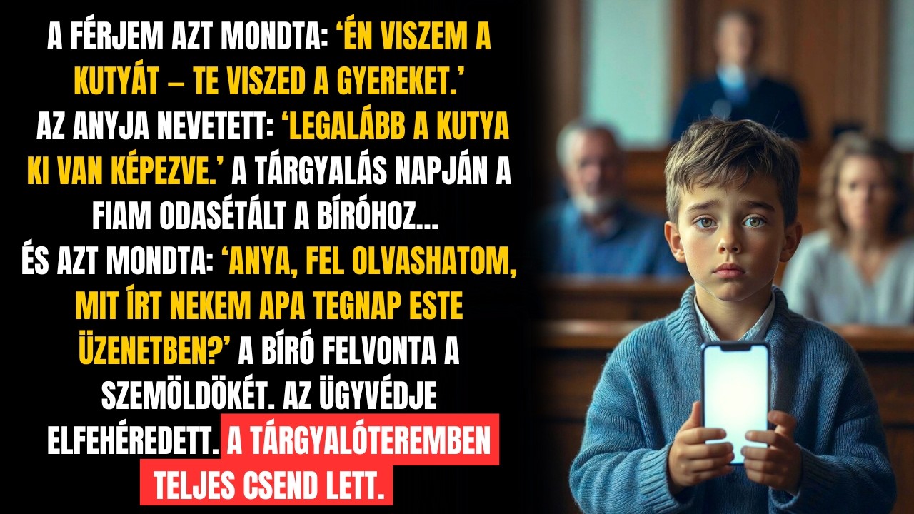 „TIÉD A GYEREK.” AZTÁN A FIAM FEL OLVASTA AZ ÜZENETÉT A BÍRÓSÁGON — MINDENKI ELHALLGATOTT