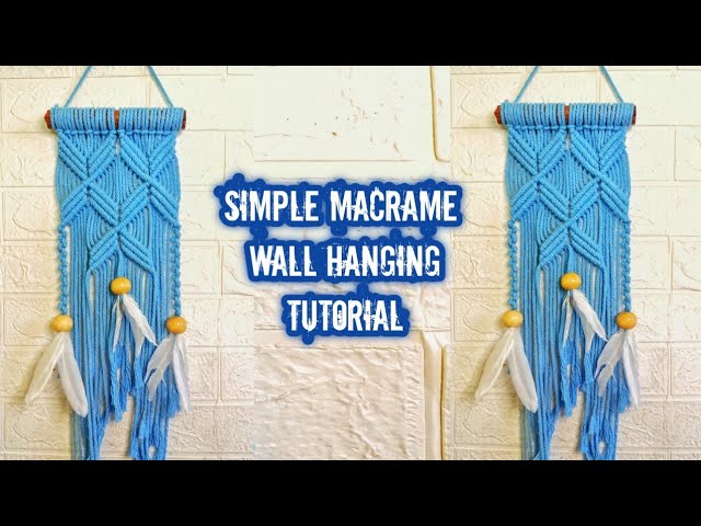 DIY Beginners Macrame Kit with all supplies needed and Instructional  step-by-step guide, Macrame Wall Hanging, Bohemian Wall Decor –  handmadebyuruba