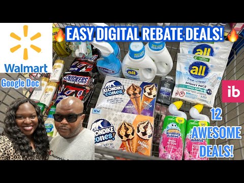 Walmart FREE & CHEAP Deals | Easy Digital Rebate & Ibotta Haul | Everything for under $1! 🔥🙌🏾