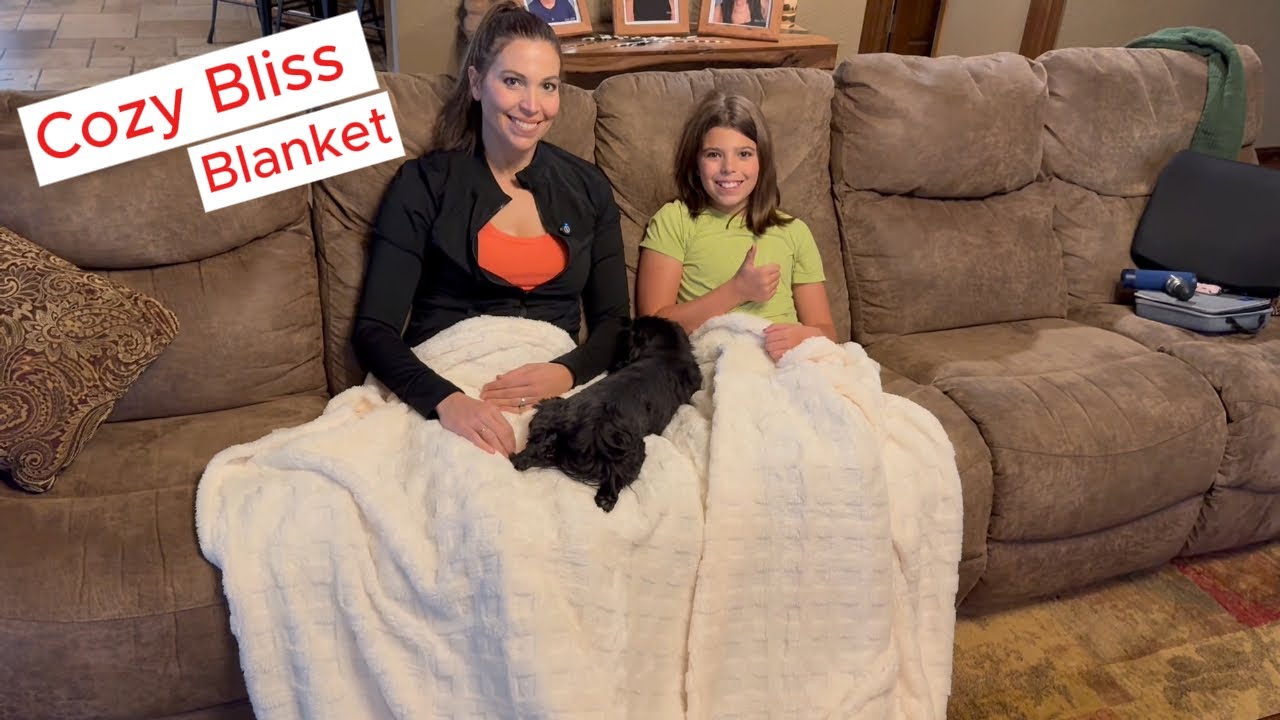 Cozy Bliss Soft Waffle Blanket for Bed or Couch 