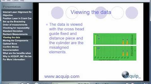 Acquip Laser Alignment Presentation: Internal Alignment Reciprocating Compressor