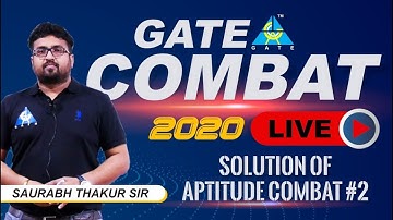 APTITUDE COMBAT SOLUTION #2 ... for GATE 2020
