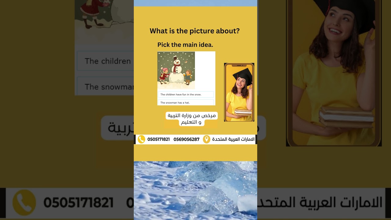 ENGLISH WITH GHASSAN/What is the main idea of the picture?