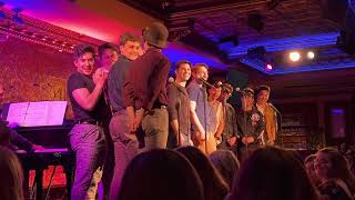 Ben Fankhauser and the Cast Sing Seize the Day at the Newsies 10th Anniversary 54 Below Show