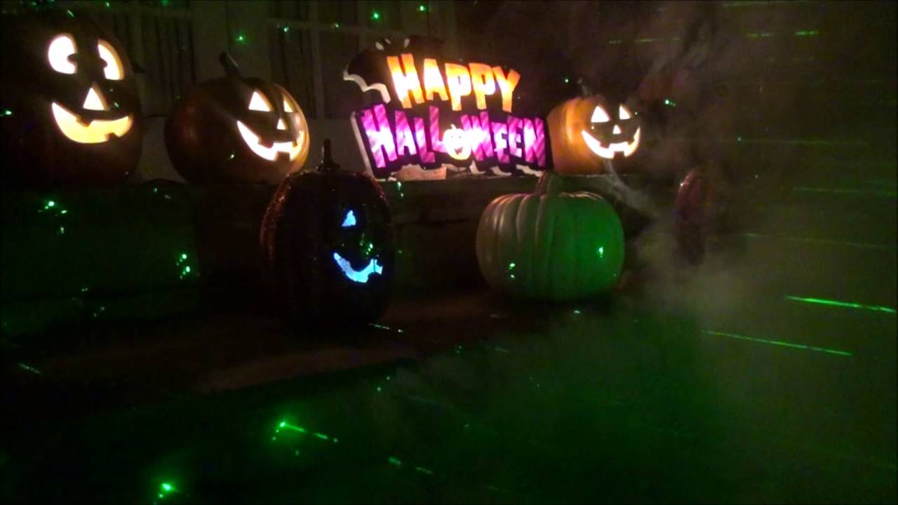 Halloween Laser Light Display using an SL30BLU with High Powered Blue