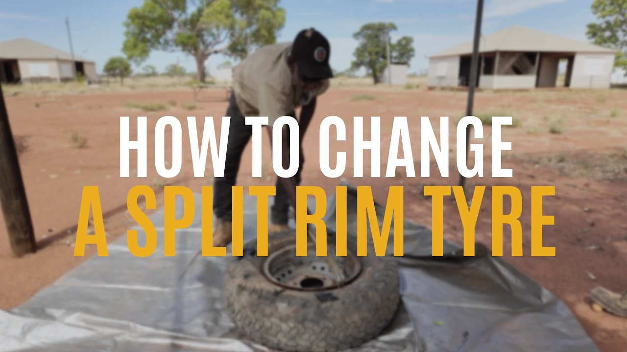 How to Change a Split Rim Tyre - YouTube