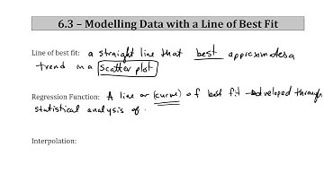 6 3   Modelling Data with a Line of Best Fit