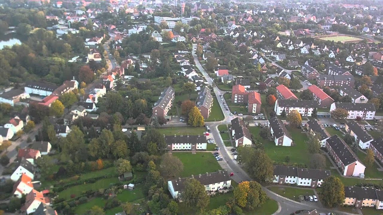 Eutin von oben - Kameraflug über Fissau