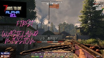 7Days2 Die Alpha 21- Survived my first trip to Dangerous Wasteland Biome on trader mission.