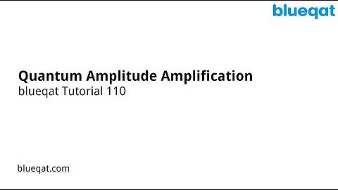 110 Quantum Amplitude amplification