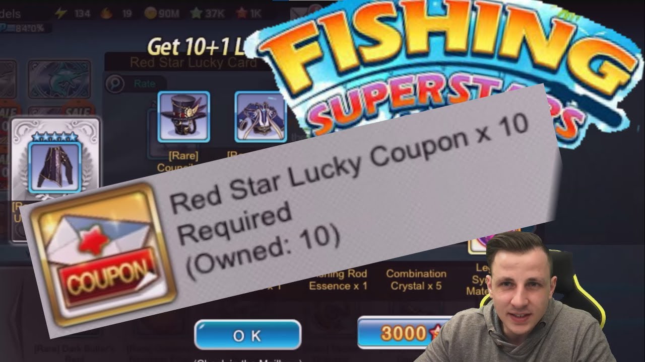 Red Star Lucky Card Event 10 Coupons für 11 Items