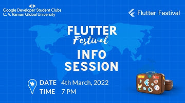 Flutter festival GDSC CVRGU - Info Session