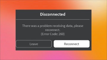How to Fix Roblox Game - Network Error - There was Problem receiving data - Error Code - 260