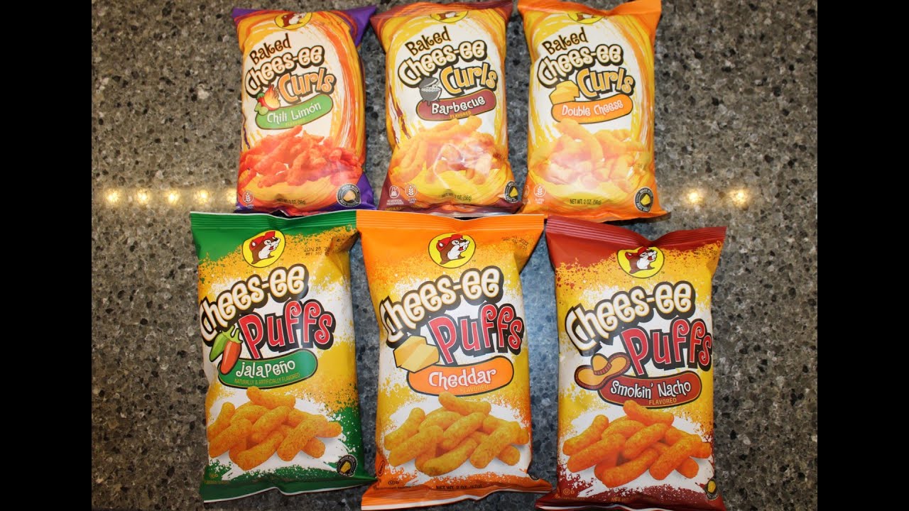 Bucee’s Cheesee Curls & Puffs Chile Limón/Barbecue/Double Cheese