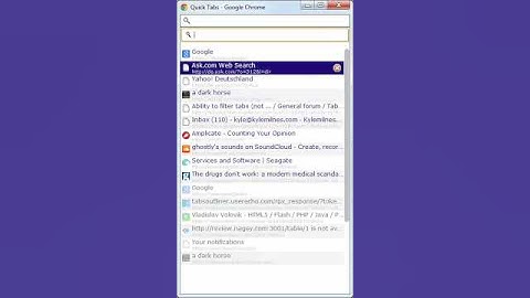 Quick Tabs - Chrome tab productivity extension