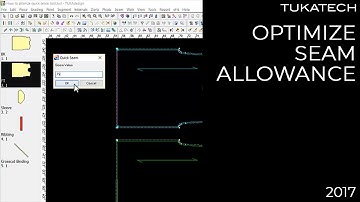 Optimize Seam Allowance Tool | CAD Pattern Making Tutorial | TUKAtip - TUKAdesign (2017)