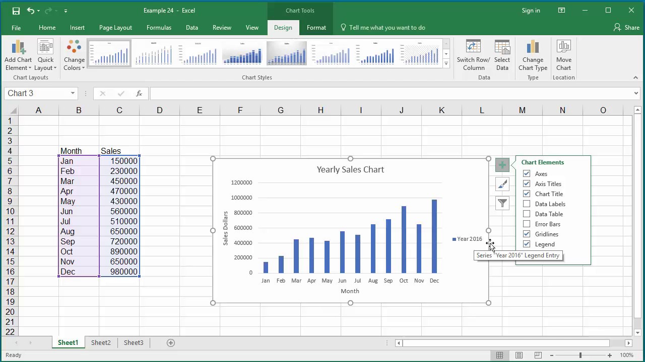 How To Insert Chart Title