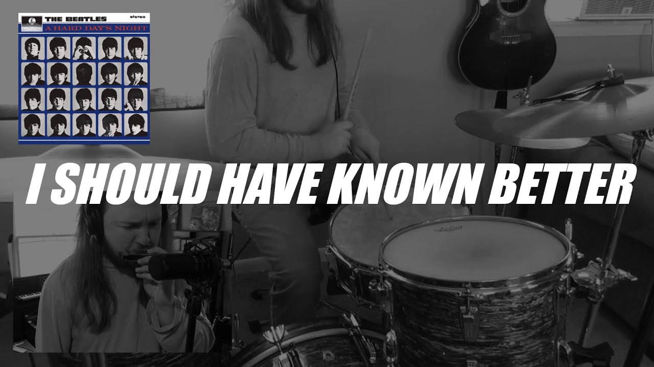The Beatles: I Should Have Known Better (Drum and Harmonica Cover)