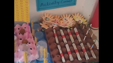 Easiest and colourful TLM for Ennum Ezhuthum classroom.. Flash cards stand... Decoration ideas...