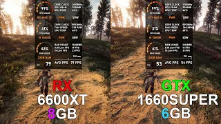 RX 6600 XT vs GTX 1660 SUPER - Test in 10 Games (tested in 2023)